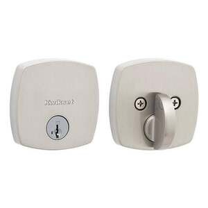 Kwikset Midtown Low Profile Deadbolt, Satin Nickel, SmartKey Security 258 MDT